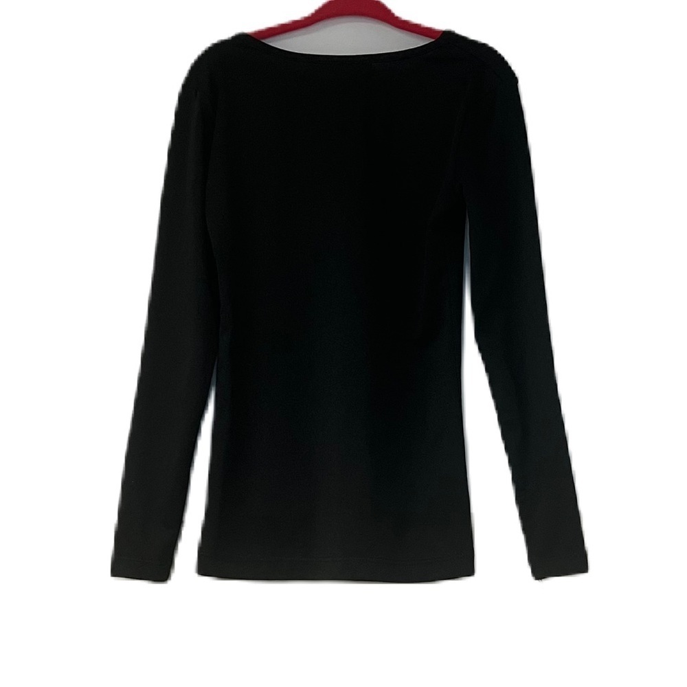 Girls Black Long Sleeve Top Size Medium
